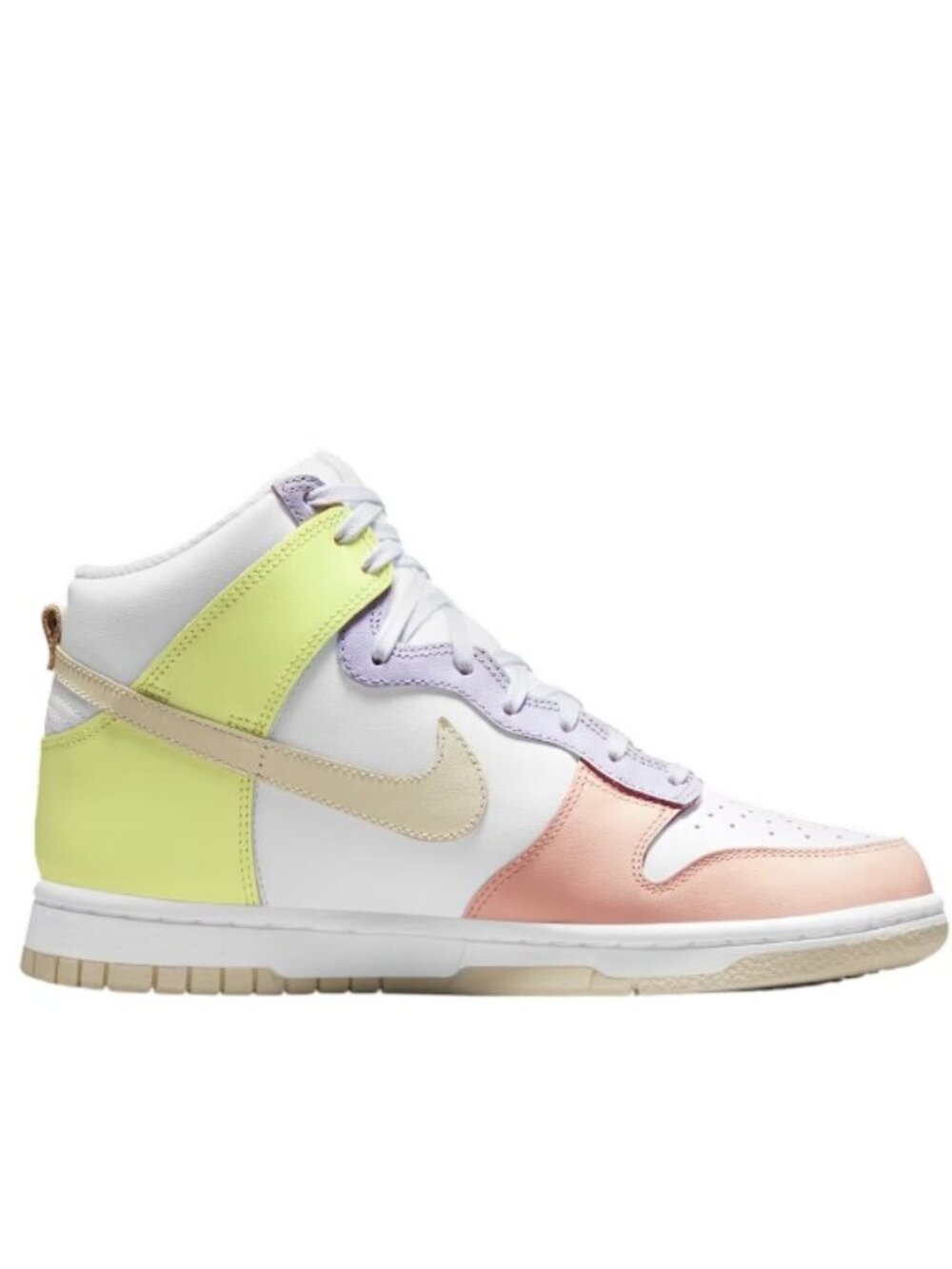 Nike Women's Lemon Twist Cashmere Dunk High-Top Leather Sneaker Shoes Sz 8.5